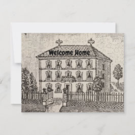 Realtor Vielen Dank Vintag House Sketch Real Anwes Karte