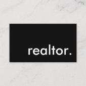 Realtor. Visitenkarte (Vorderseite)