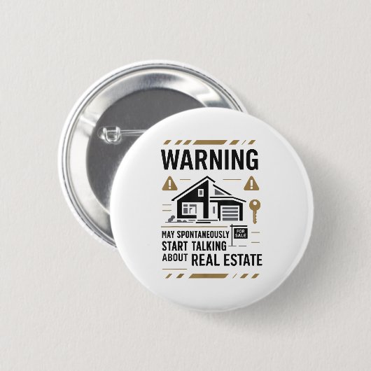 Realtor Warning May Sntaneously Start Talking Abou Button (Vorne & Hinten)