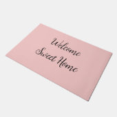 Realtor welcome home housewarming add your name te fußmatte (Schrägansicht)