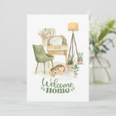 Realtor Welcome Zuhause gratulieren Klienten zu ne Karte (Stehend Vorderseite)