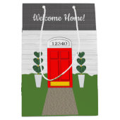 Realtor Welcome Zuhause Niedlich New Zuhause Gift  Mittlere Geschenktüte (Vorderseite)