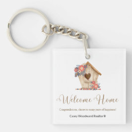 Realtor Welcome Zuhause Personalisiert Schlüsselanhänger