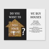 Realtor WIR KAUFEN HÄUSER Magnetkarte (Vorderseite)