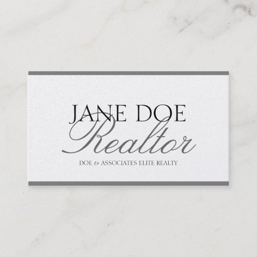Realtor-wirkliche Visitenkarte (Vorderseite)