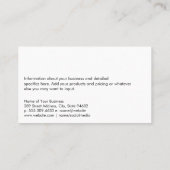 Realtor-Zuhause-Logo Visitenkarte (Rückseite)