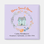 Realtor Zuhause Sweet Zuhause Custom Budget Market Magnet (Vorne)