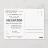 Realtor Zuhause Valuation Marketing Postkarte (Rückseite)