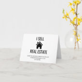 Realty I Sell Real Anwesen Marketing Karte (Gelbe Blume)