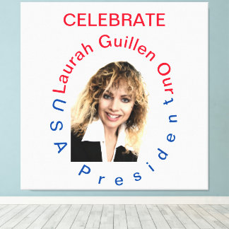 #REALUSAPRESIDENTLAURAHGUILLEN LEINWANDDRUCK