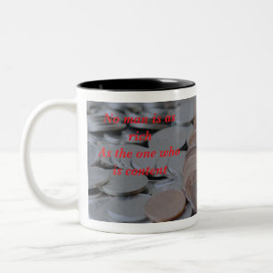 Realvermögen Zweifarbige Tasse