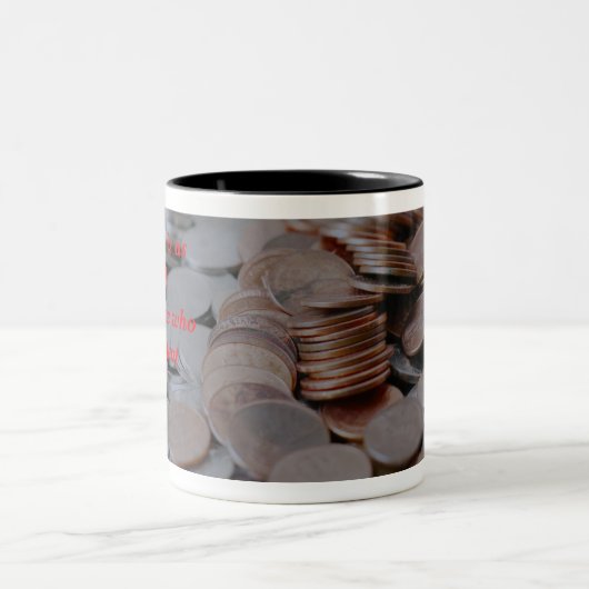 Realvermögen Zweifarbige Tasse (Mittel)