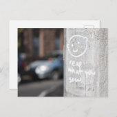 Reap What You säen New York City Graffiti Foto NYC Postkarte (Vorne/Hinten)