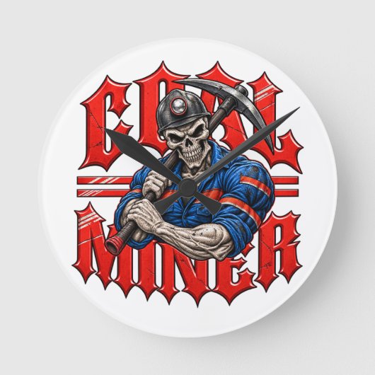 REAPER-KOHLENBERGmann Runde Wanduhr (Vorderseite)