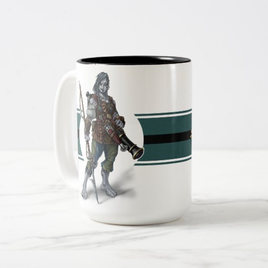 ReaperCon 2019 - Fluss-Witwen-Tasse Zweifarbige Tasse (Vorderseite Links)
