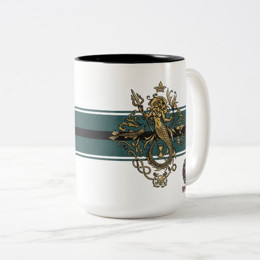 ReaperCon 2019 - Fluss-Witwen-Tasse Zweifarbige Tasse (VorderseiteRechts)