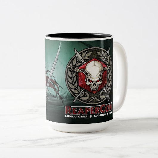 ReaperCon 2019 - Kaffee-Tasse (groß) Zweifarbige Tasse (VorderseiteRechts)