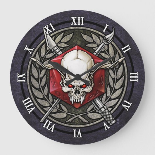 ReaperCon 2019 - Logo Wall Clock Große Wanduhr (Vorderseite)