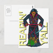 Reapin' Y'all Robed Skeleton Postkarte (Vorne/Hinten)