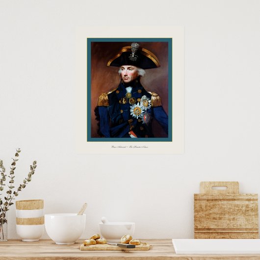 Rear Admiral ~ Sir Horatio Nelson Poster (Küche)