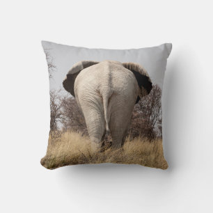 Rear view of elephant kissen