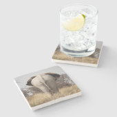 Rear view of elephant steinuntersetzer (Seitenansicht)