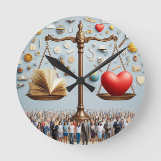 Reason and Emotion Wall Clock Runde Wanduhr
