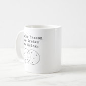 Reason Your Grades Are Rising Math Teacher Kaffeetasse (Vorderseite Links)