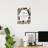 Reasons We Love You Mum Photo Grid Collage Poster (Heimbüro)