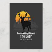Reasons Why I Missed The Deer Einladung (Vorderseite)