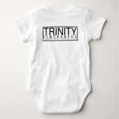 Reb den Longhorn - Texas Geboren. Trinity Raised Baby Strampler (Rückseite)