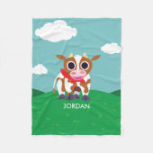 Reba die Kuh Fleecedecke (Vorderseite)