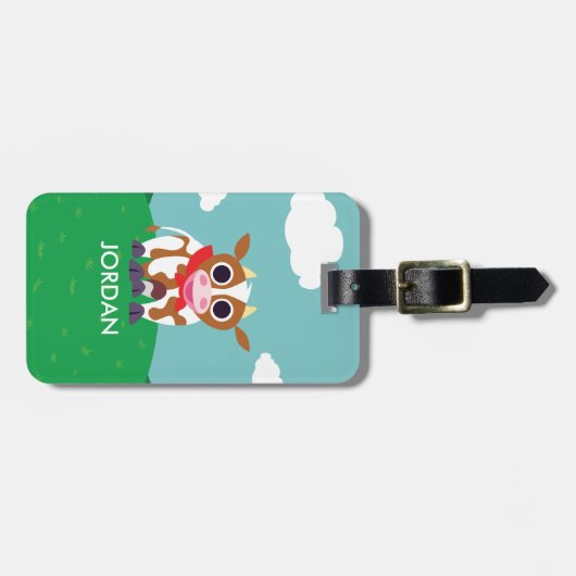 Reba die Kuh Gepäckanhänger (Vorderseite horizontal)