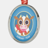 Reba die Kuh Ornament Aus Metall (Links)