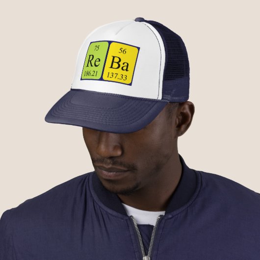 Reba Periodic Table name hat Truckerkappe (Beispiel)