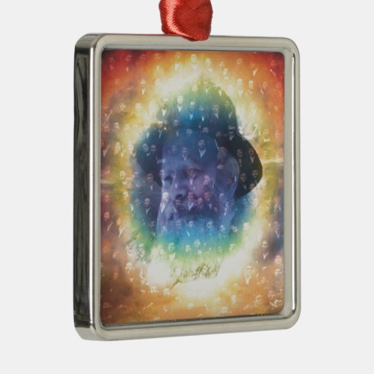 Rebbe Ornament Aus Metall (Rechts)