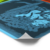 Rebbe Pop Art Poster (Ecke)