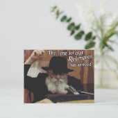 Rebbe Postkarte (Stehend Vorderseite)
