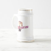 Rebbe Revolution Bierglas (Vorderseite Links)