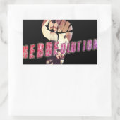 Rebbe Revolution Rechteckiger Aufkleber (Tasche)