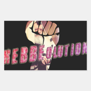 Rebbe Revolution Rechteckiger Aufkleber
