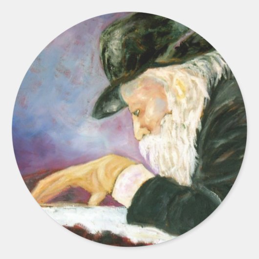 Rebbe Runder Aufkleber (Vorderseite)