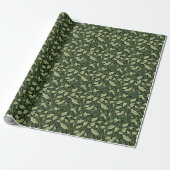 Rebcluster in Grünschattierungen Geschenkpapier (Ungerollt)