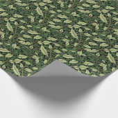 Rebcluster in Grünschattierungen Geschenkpapier (Ecke)