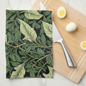 Rebcluster in Grünschattierungen Geschirrtuch (Viertel Falte)