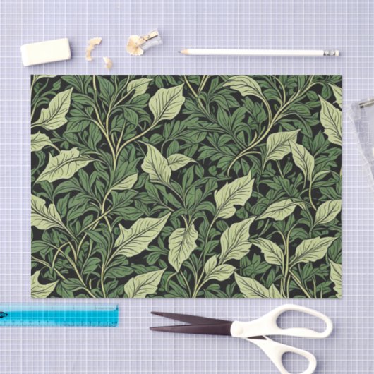 Rebcluster in Grünschattierungen Seidenpapier (Handwerk)