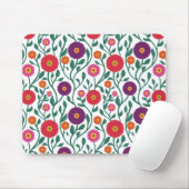 Rebe mit Blüten im Stil der Mitte des 20. Jahrhund Mousepad (Mit Mouse)