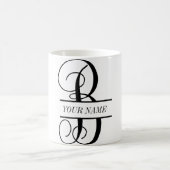 Rebe-Monogramm-Kaffee-Tasse, aufgeteiltes Kaffeetasse (Mittel)