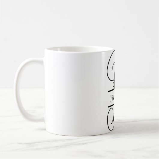 Rebe-Monogramm-Kaffee-Tasse, aufgeteiltes Kaffeetasse (Links)