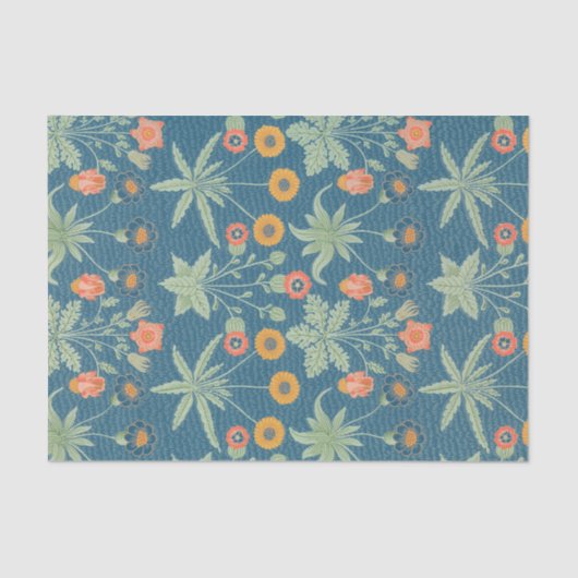 REBE-MUSTER mit MOHNBLUMEN, Seidenpapier (Vorderseite)